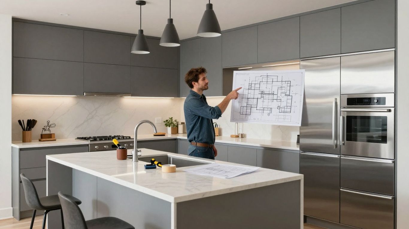 Home renovation in Dacula, Georgia kitchen.