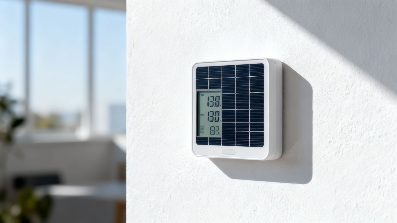 屋根の上のモダンな太陽光発電設備