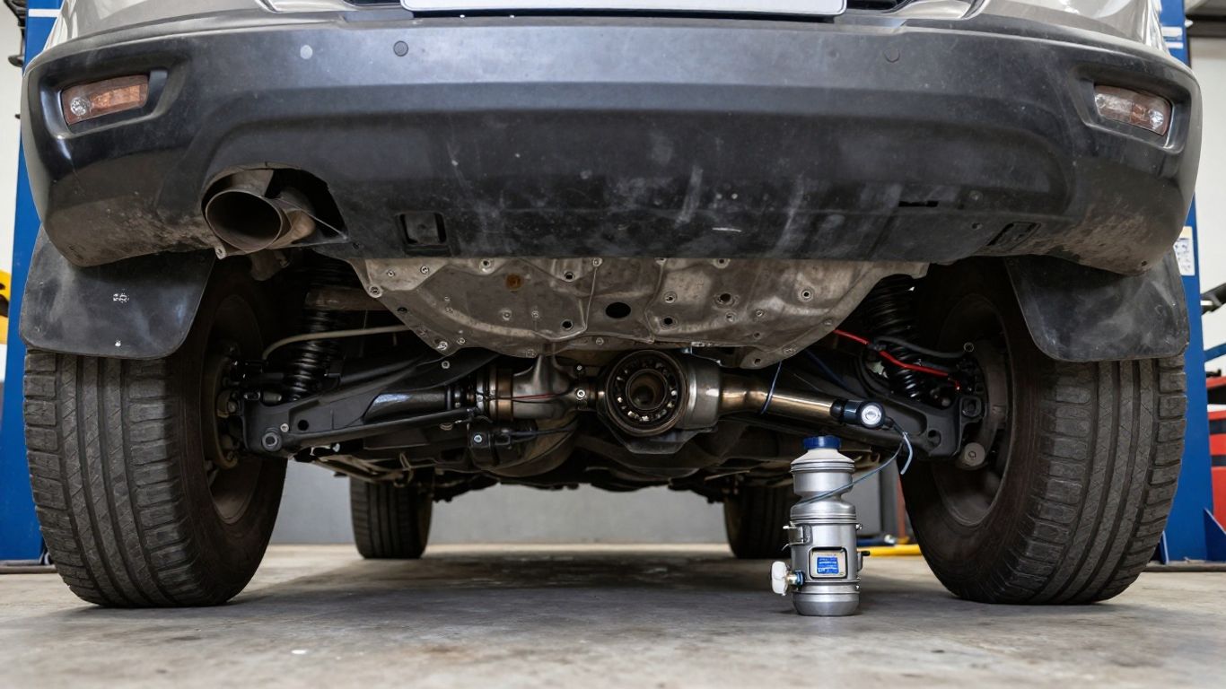 Ford Ranger gearbox underside inspection