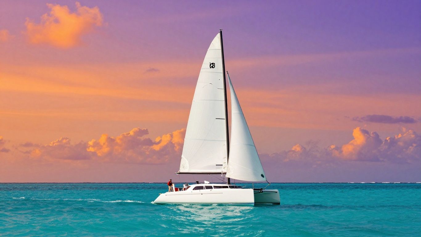 Luxurious sunset sail