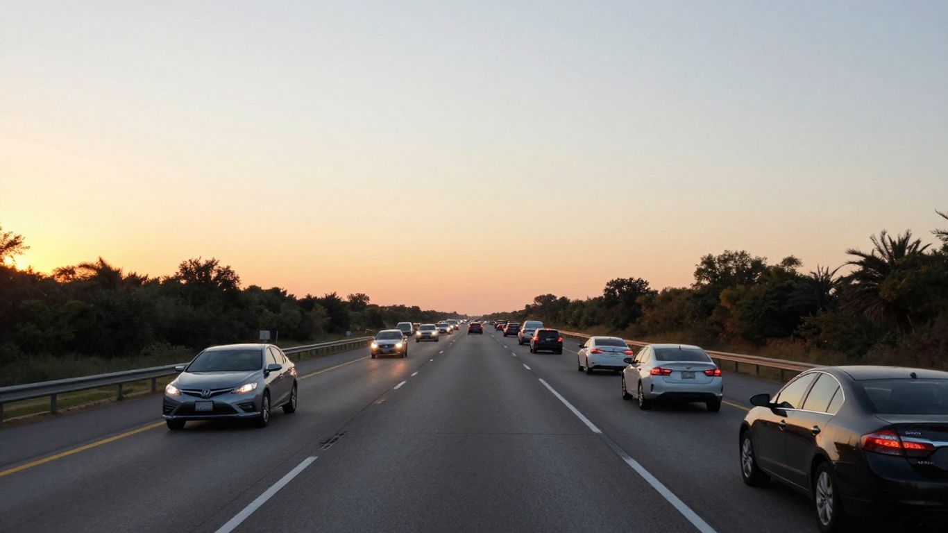 Highway Driving Challenges Along I 35 Near Georgetown TX