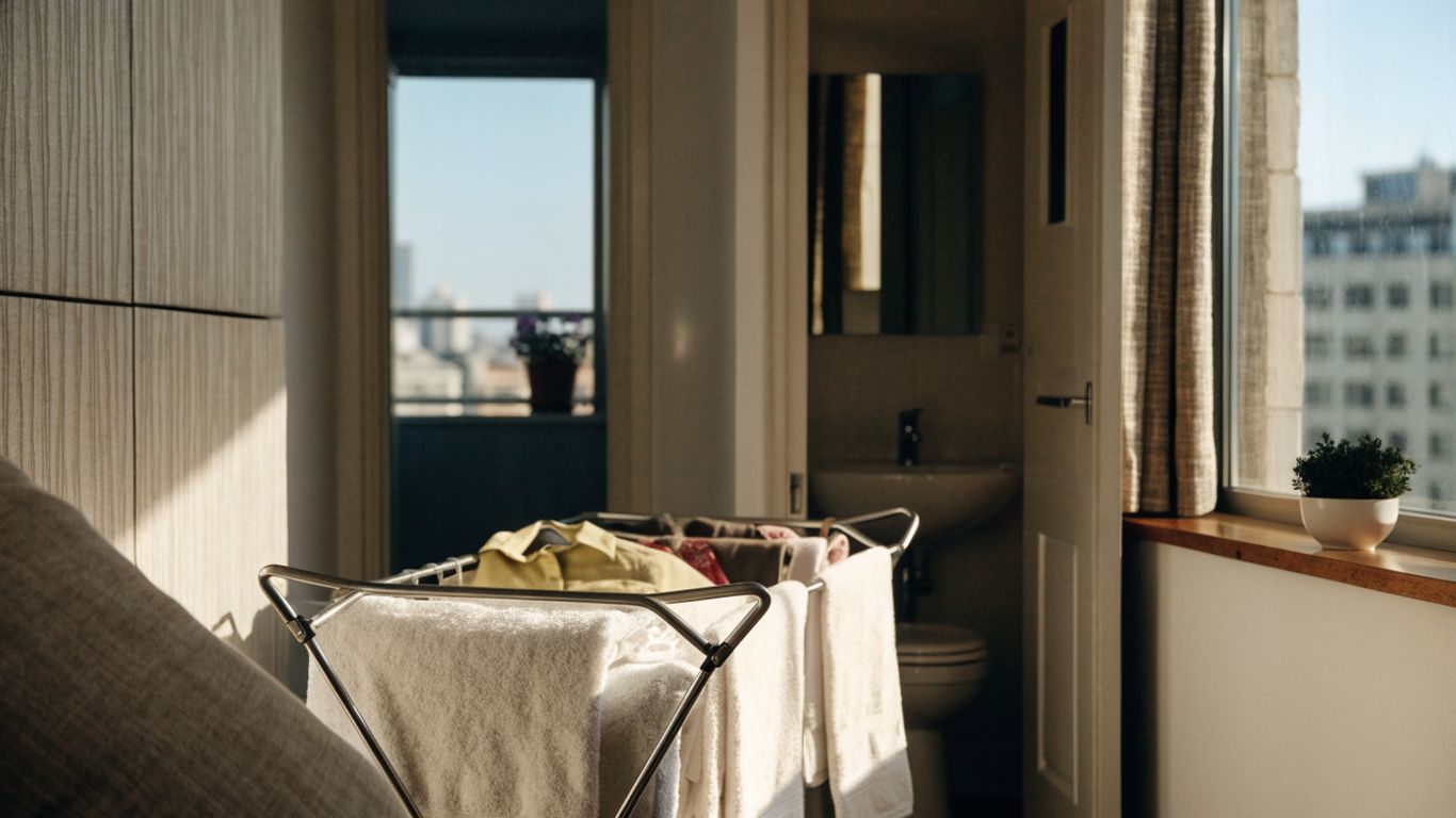 Mejores tendederos de ropa para tu Airbnb: practicos y discretos