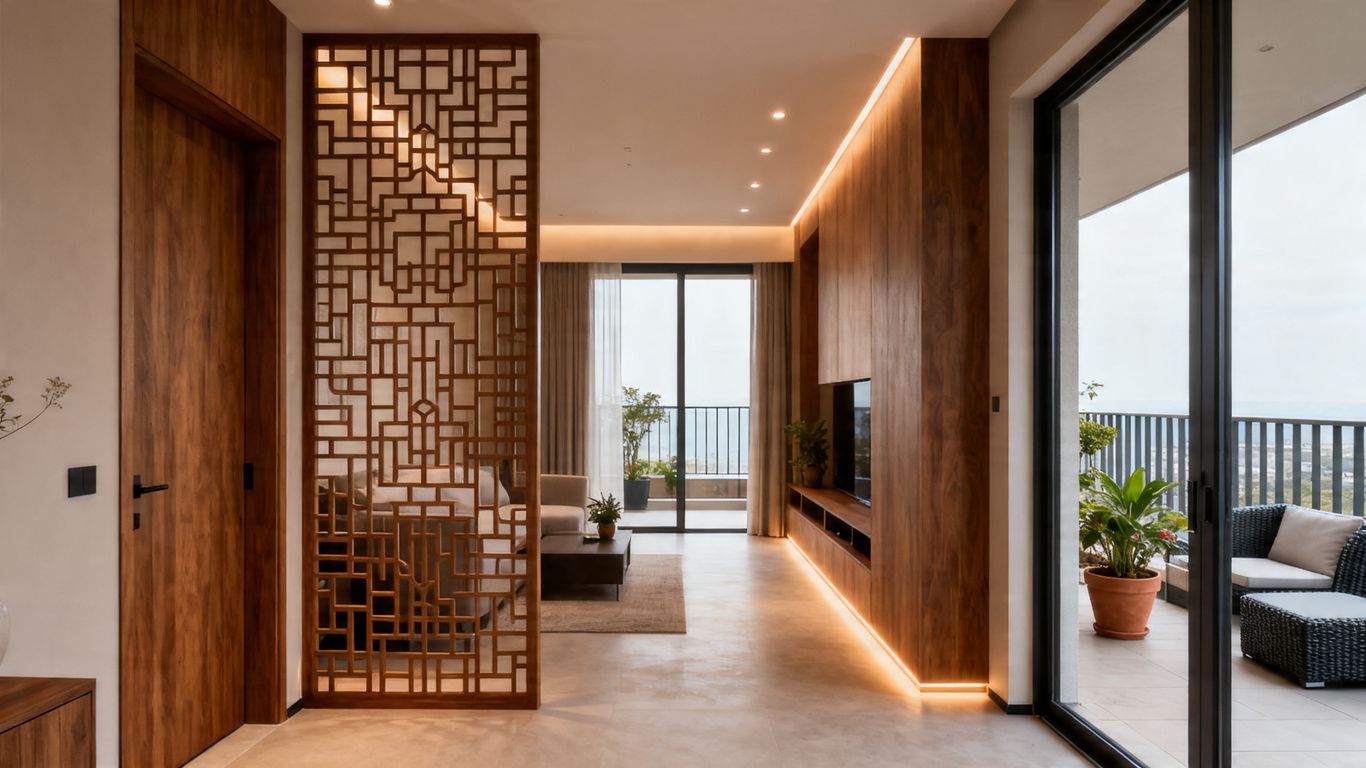 大門陽台隔斷風水設計