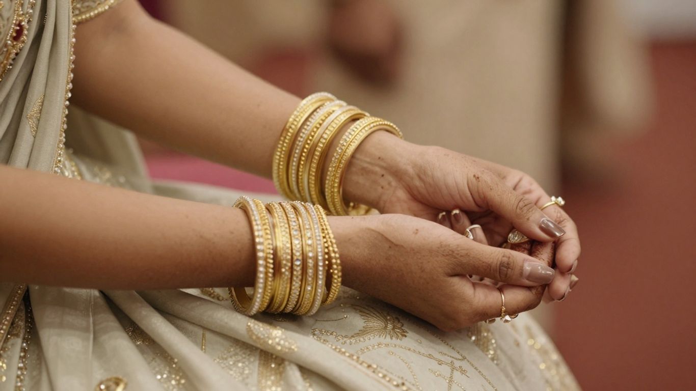 A vibrant wedding scene