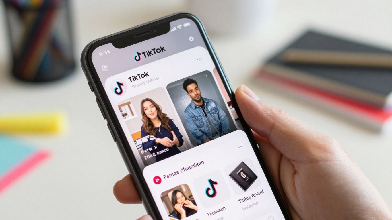 TikTok affiliate marketing tools on a smartphone screen.