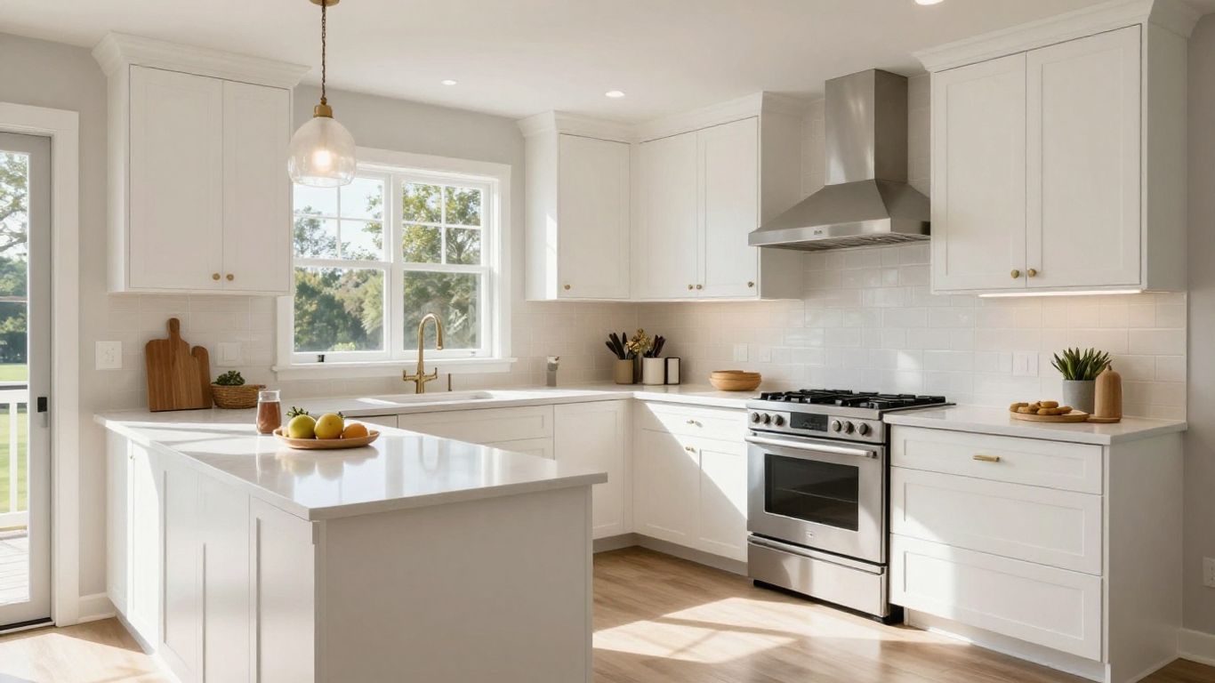 Modern kitchen remodel in Berkeley Lake, Georgia.