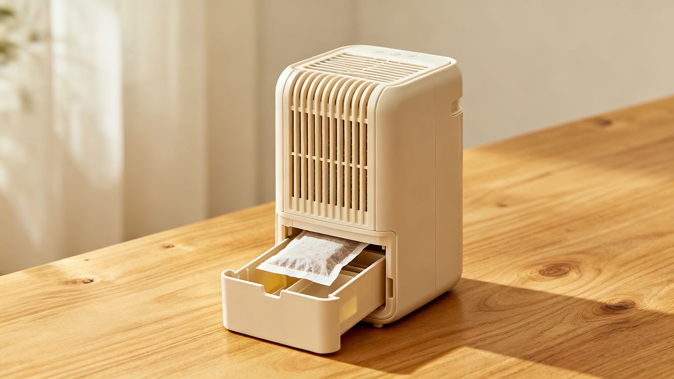 Plastic refillable dehumidifier unit