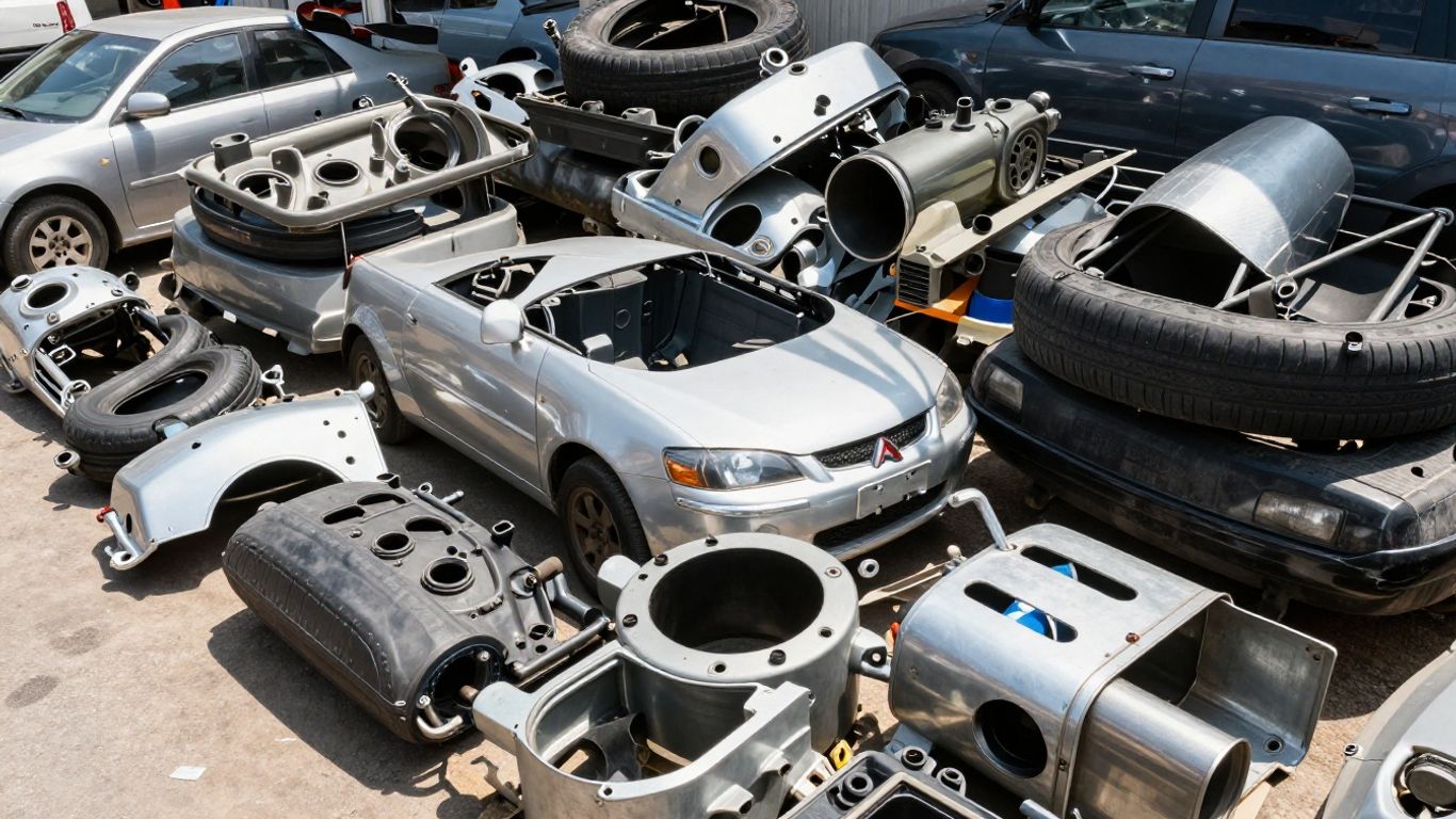 Used Mitsubishi car parts at Hobart Tasmania Wreckers.