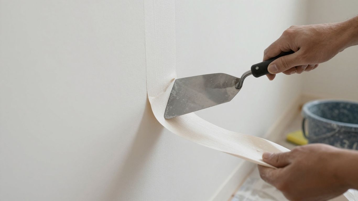Spatule retirant papier peint humide