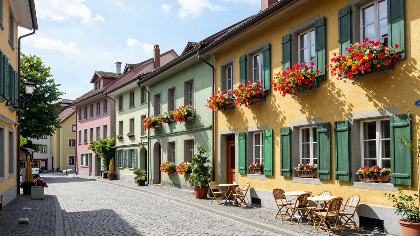 Une rue typique du quartier des Pâquis à Genève