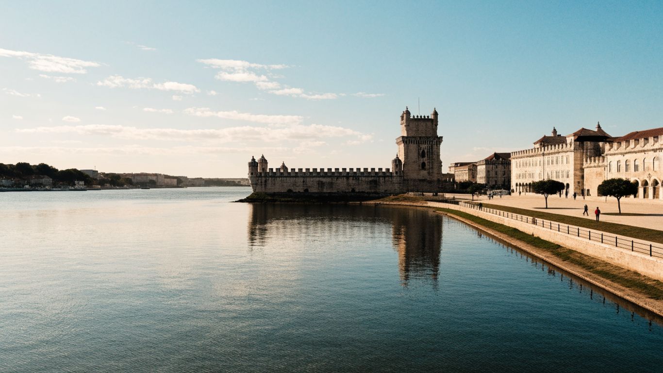 Monumenti di Belém sul lungofiume del Tago