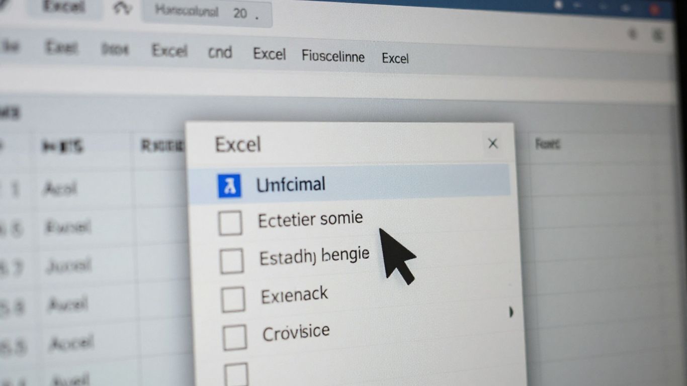 Menu déroulant Excel avec curseur