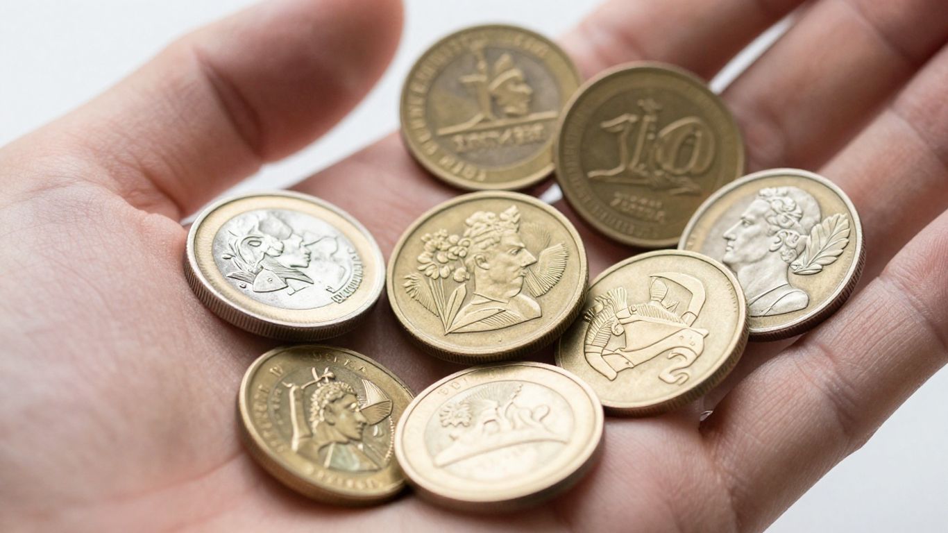 Pristine coins held carefully, San Antonio coin cleaning