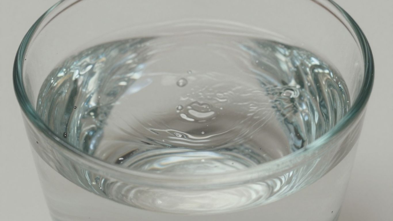 Wasserwellen in einem Glas