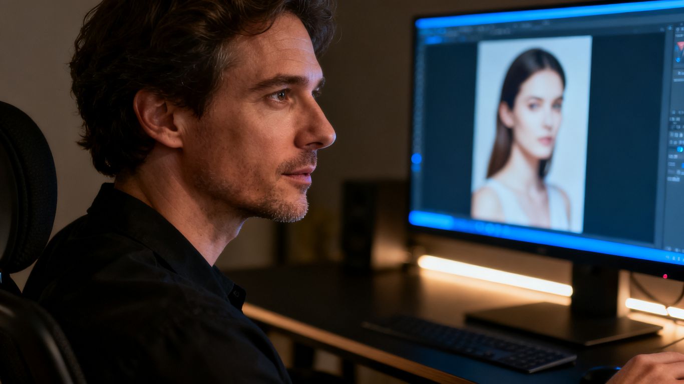 Portrait reference prepared for AI animation