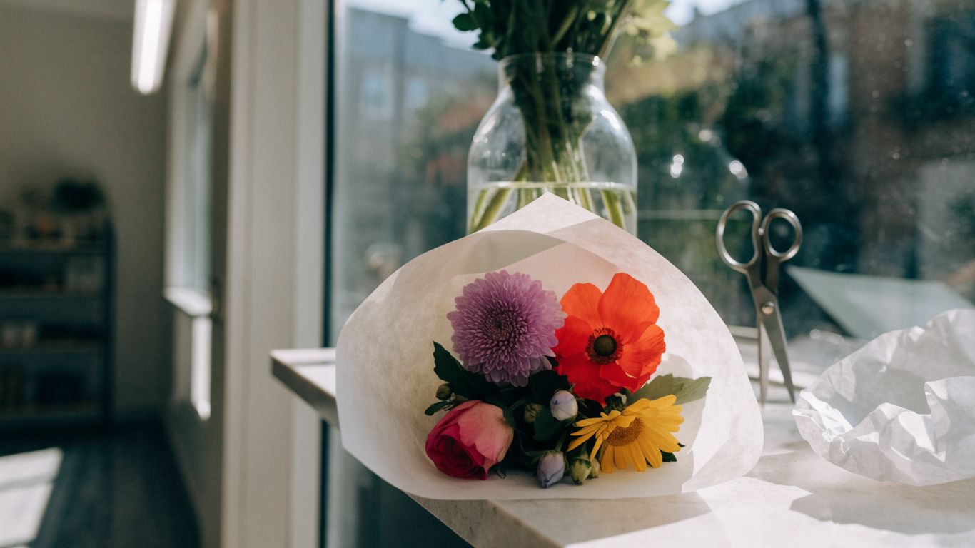 Fresh flowers ready for collection in Altona
