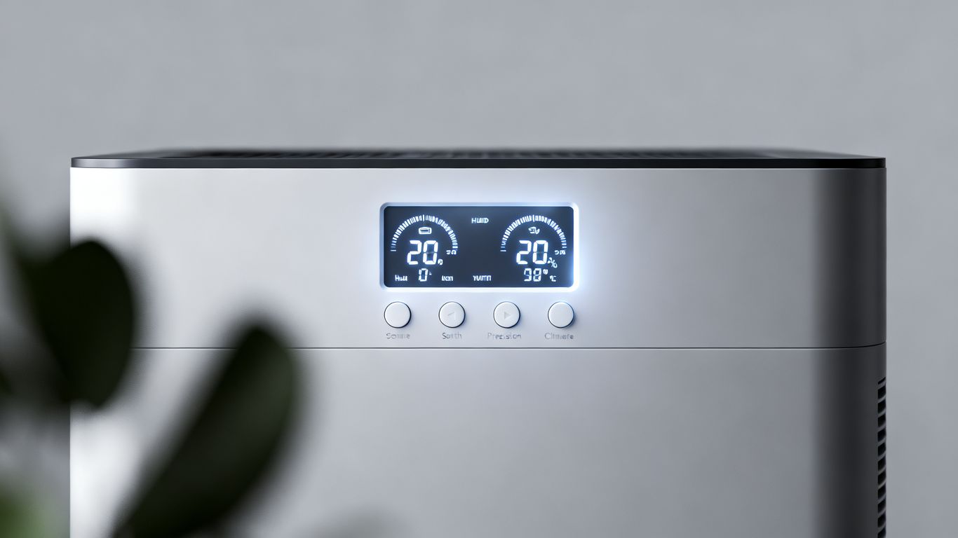 Internal electronic controller regulating a high-performance dehumidifier unit