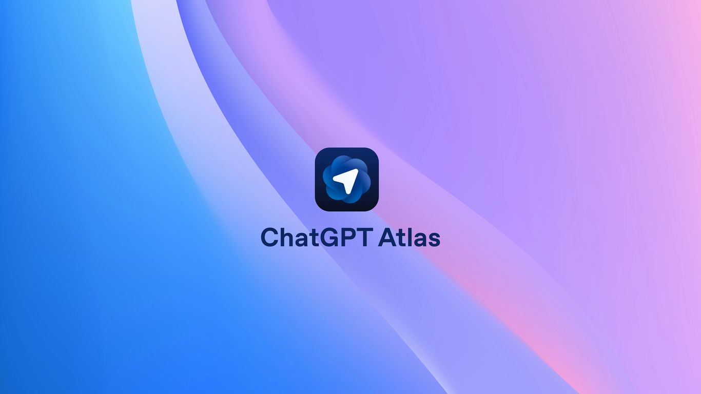 Chatgpt atlas app icon on a colorful background.