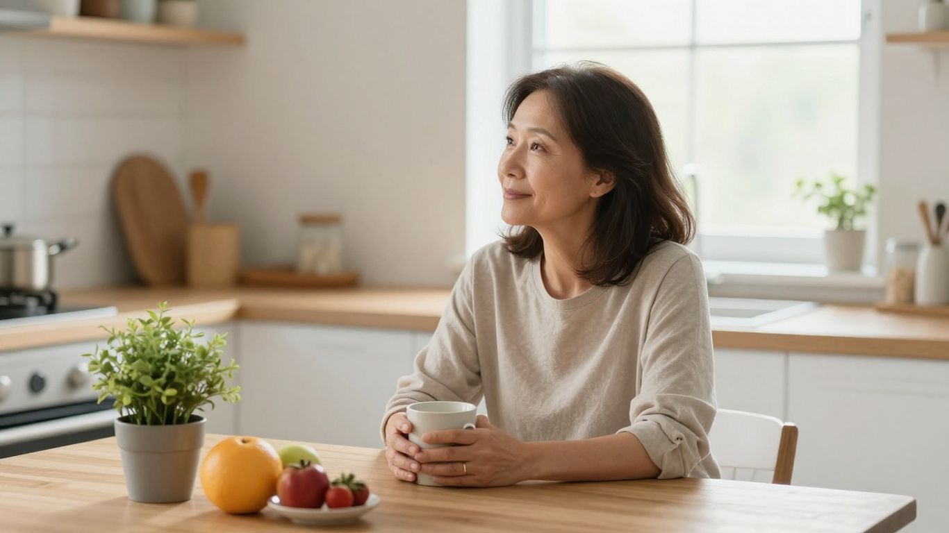Woman enjoying a clear mind during perimenopause.