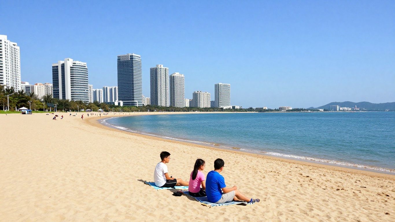 Family vacation at beachfront resort