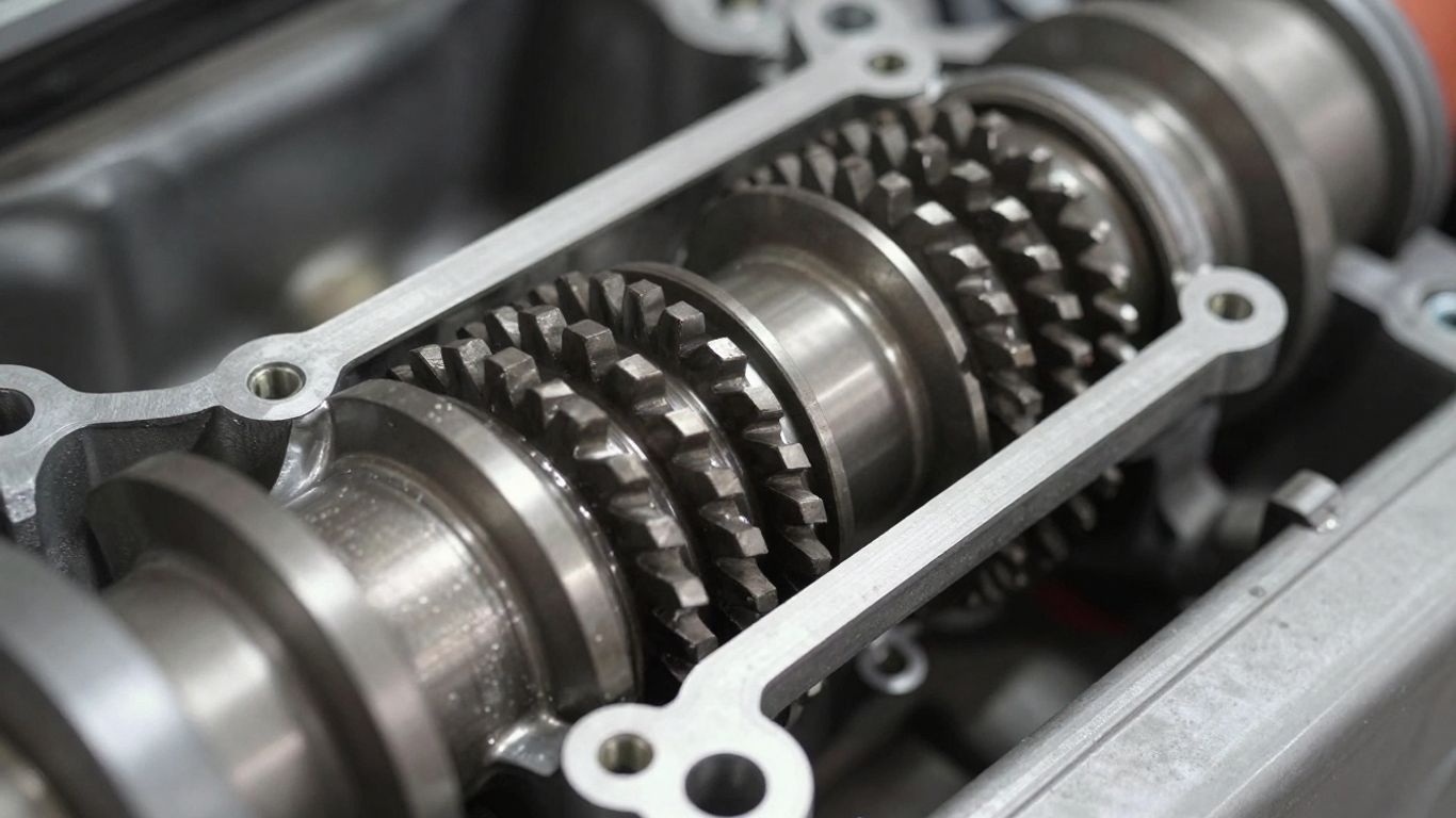 Nissan Navara D22 transmission close-up