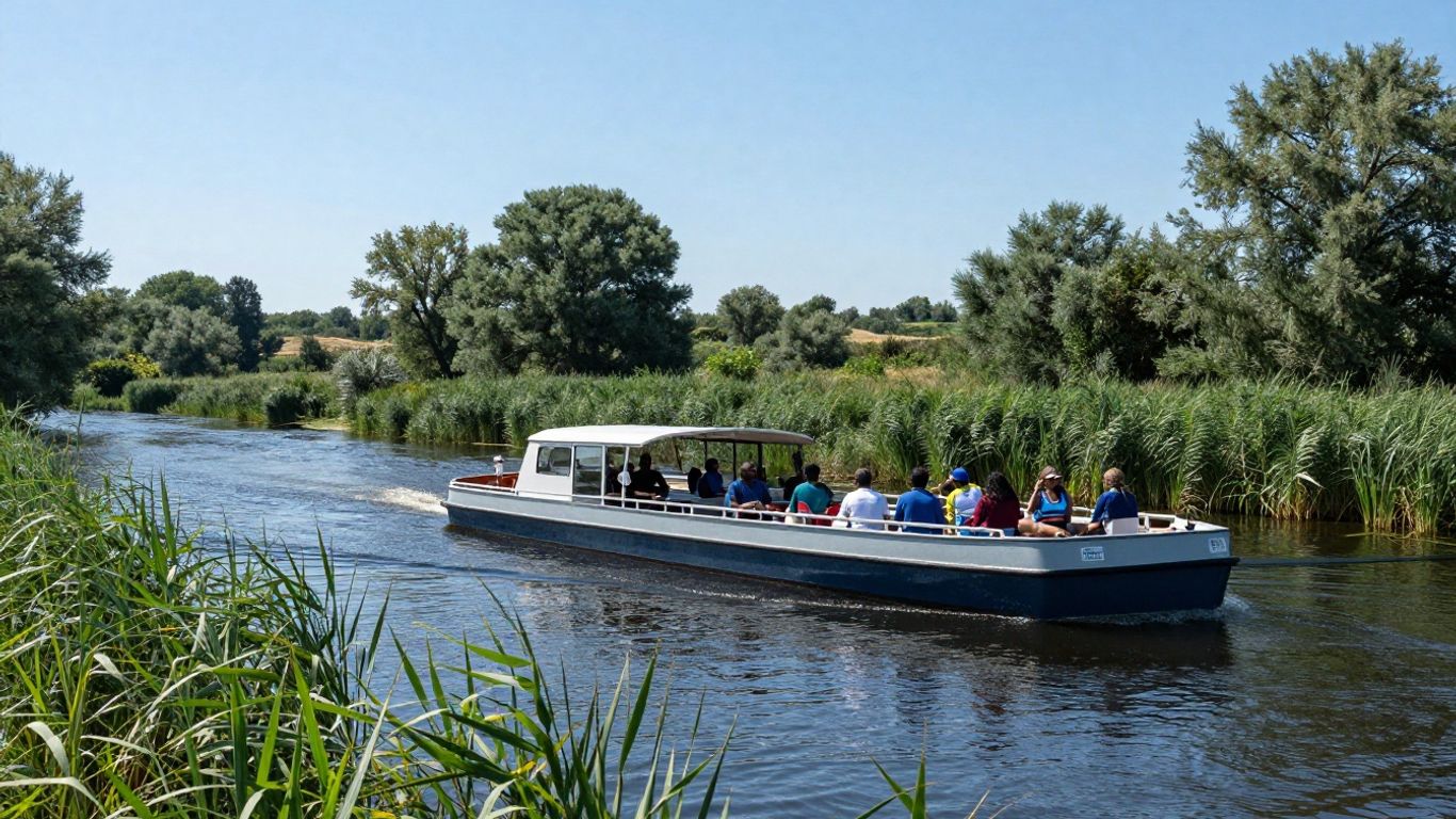 Boot voor 12 personen in de Biesbosch