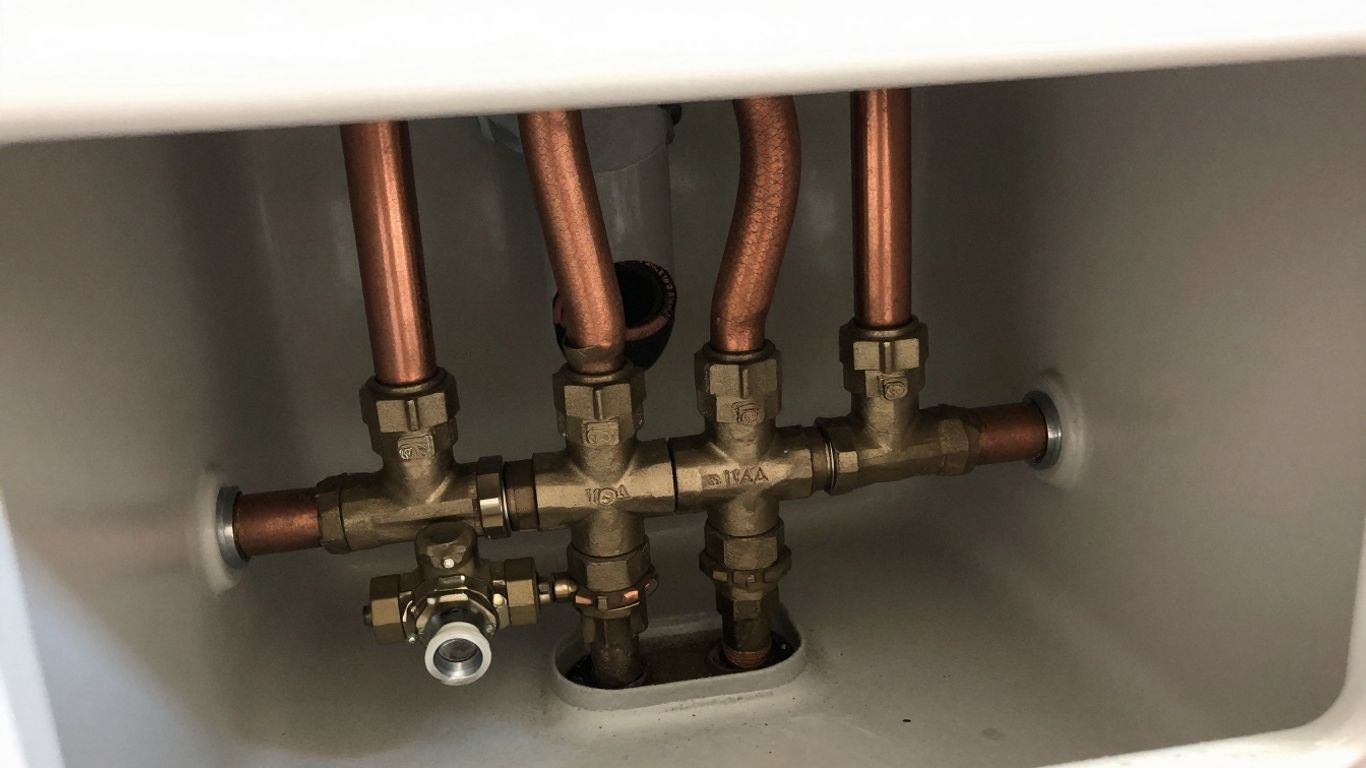 Installation d'un chauffe-eau sans groupe de sécurité.