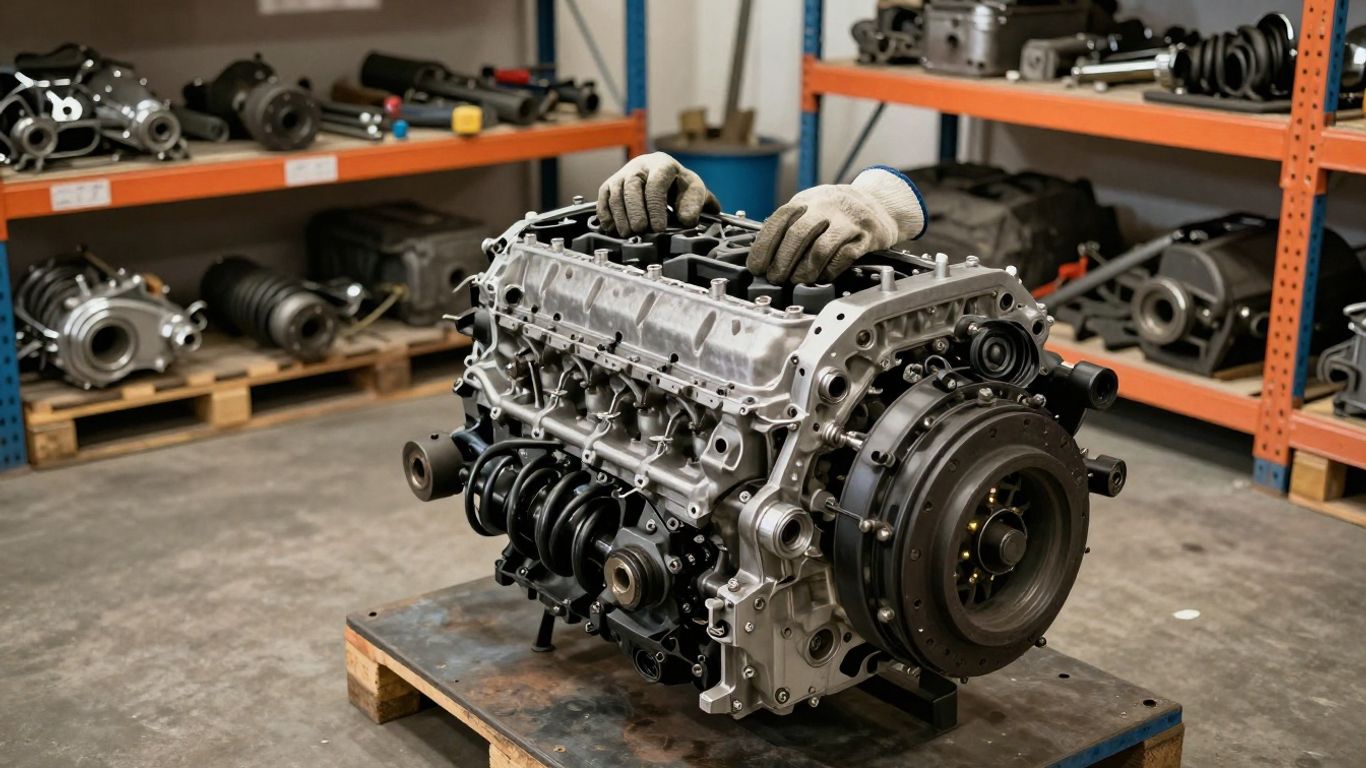 Used Pajero component quality inspection workshop