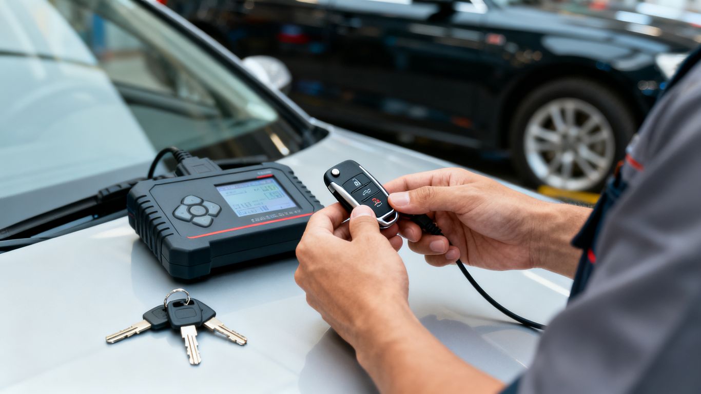 Automotive locksmith programming modern key fob