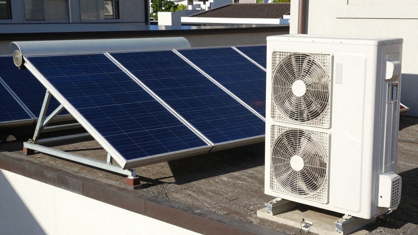 Radiatore solare confrontato con una pompa di calore