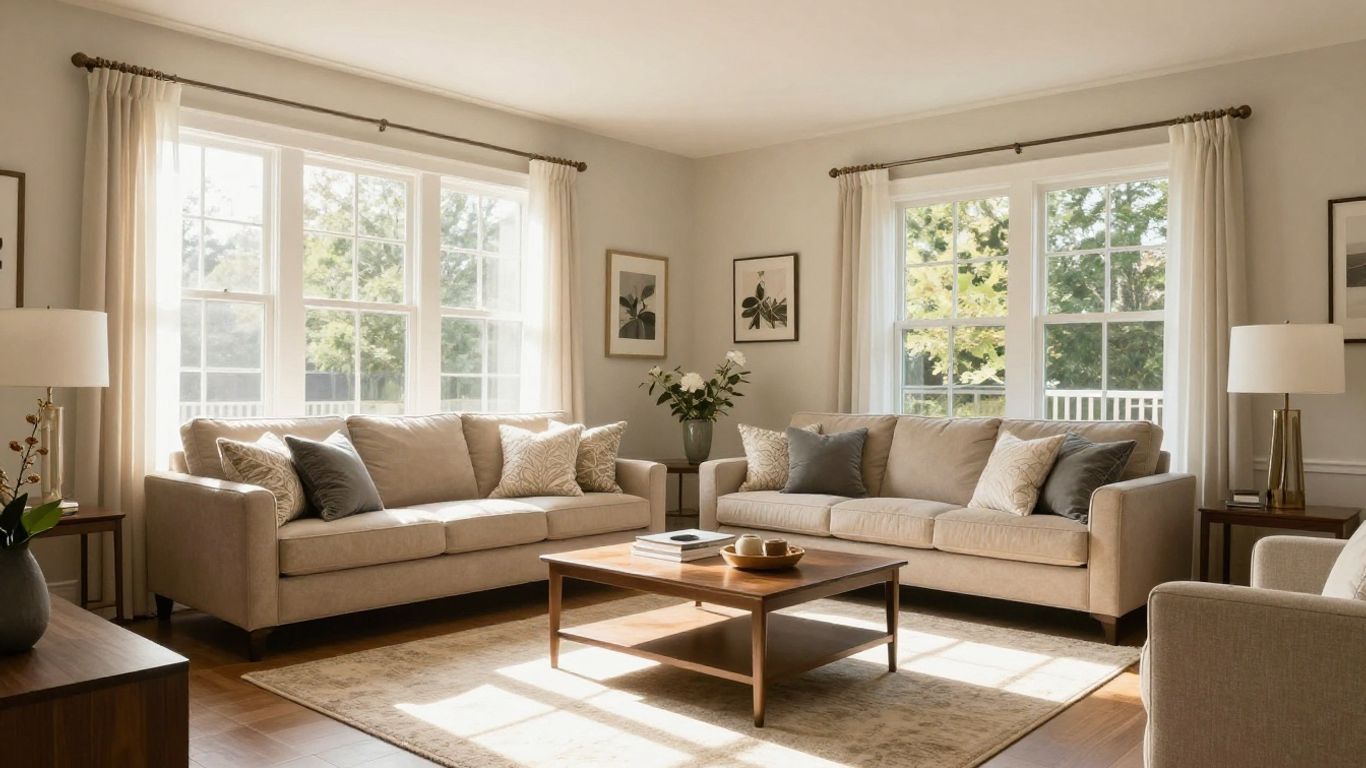 Dacula, Georgia whole home renovation living room.