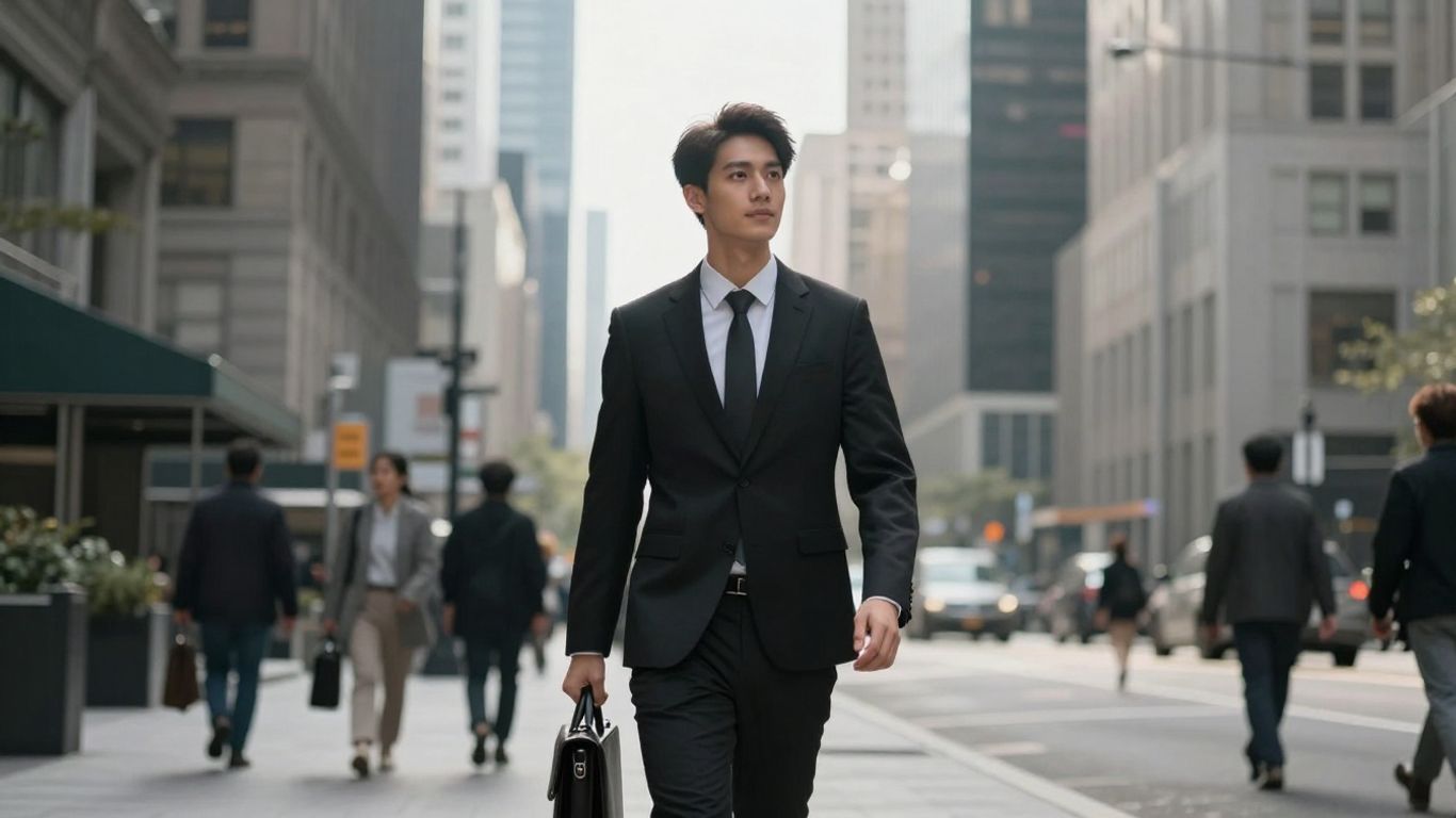 Young professional in city, seeking local internship opportunities.