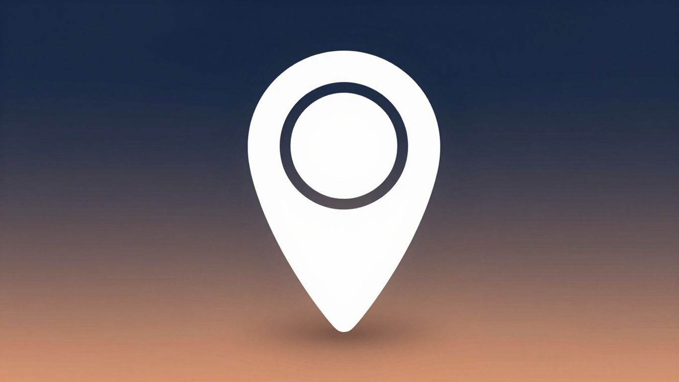Map pin icon for location SEO