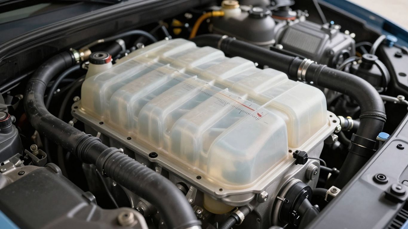 Coolant reservoir and engine bay inspection