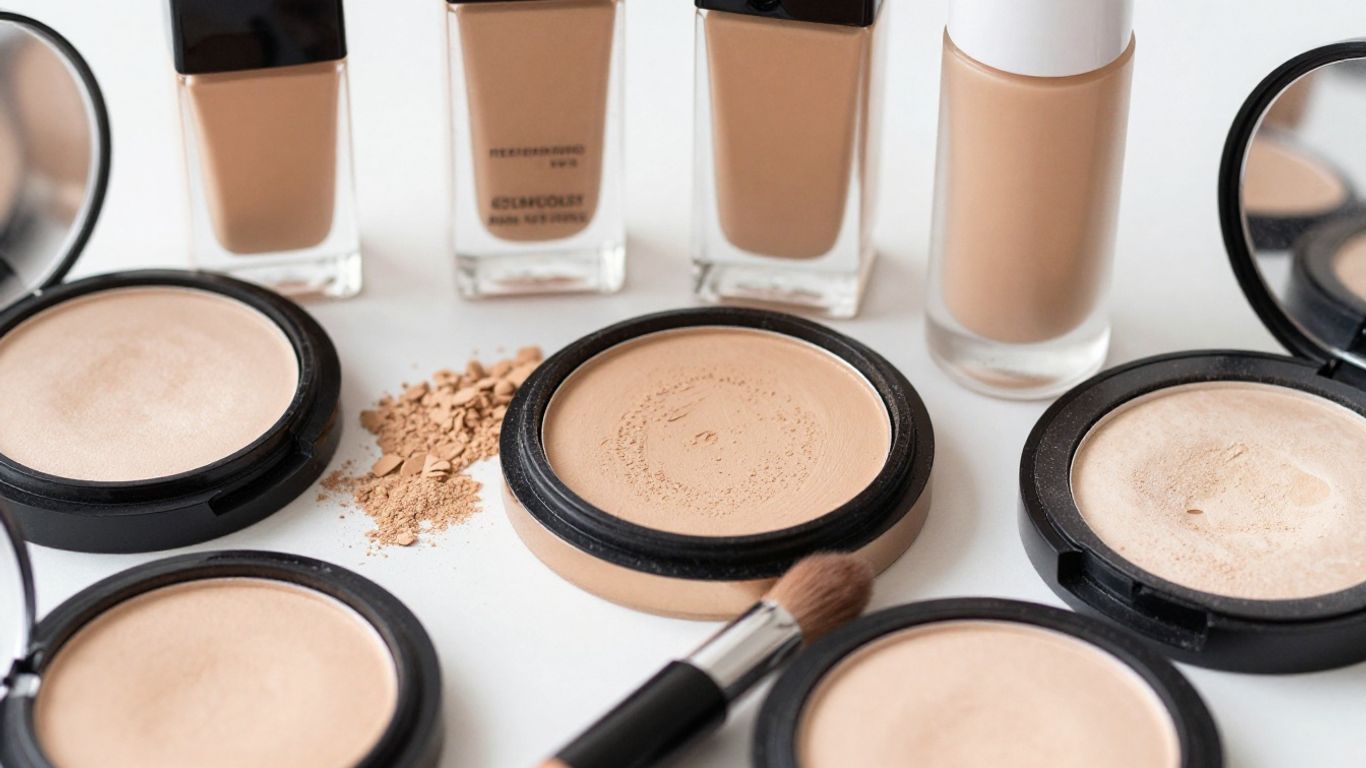 Cosmetics for acne-prone skin, non-comedogenic makeup products.