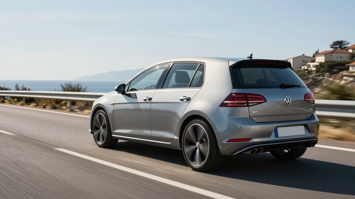 Überarbeitetes Golf Modell beim Fahren