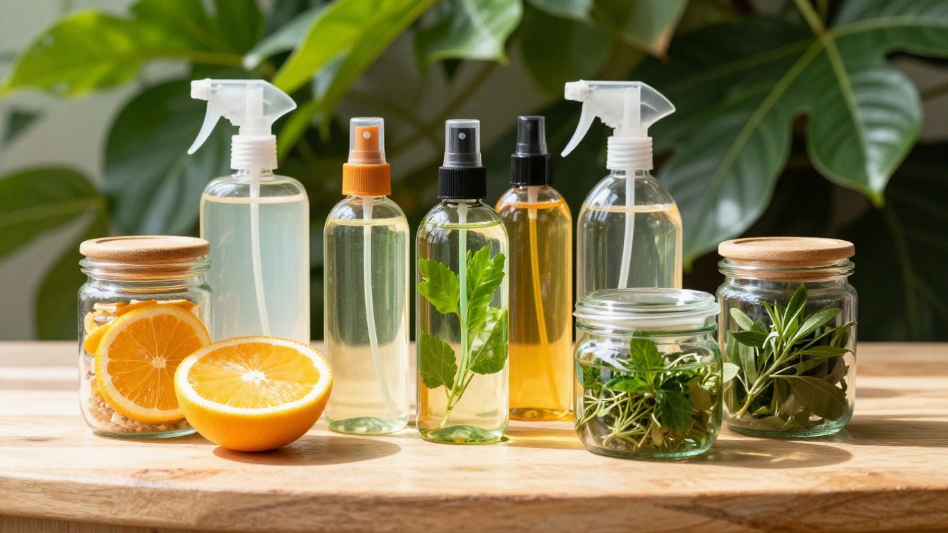 Eco-friendly cleaning products with natural ingredients.