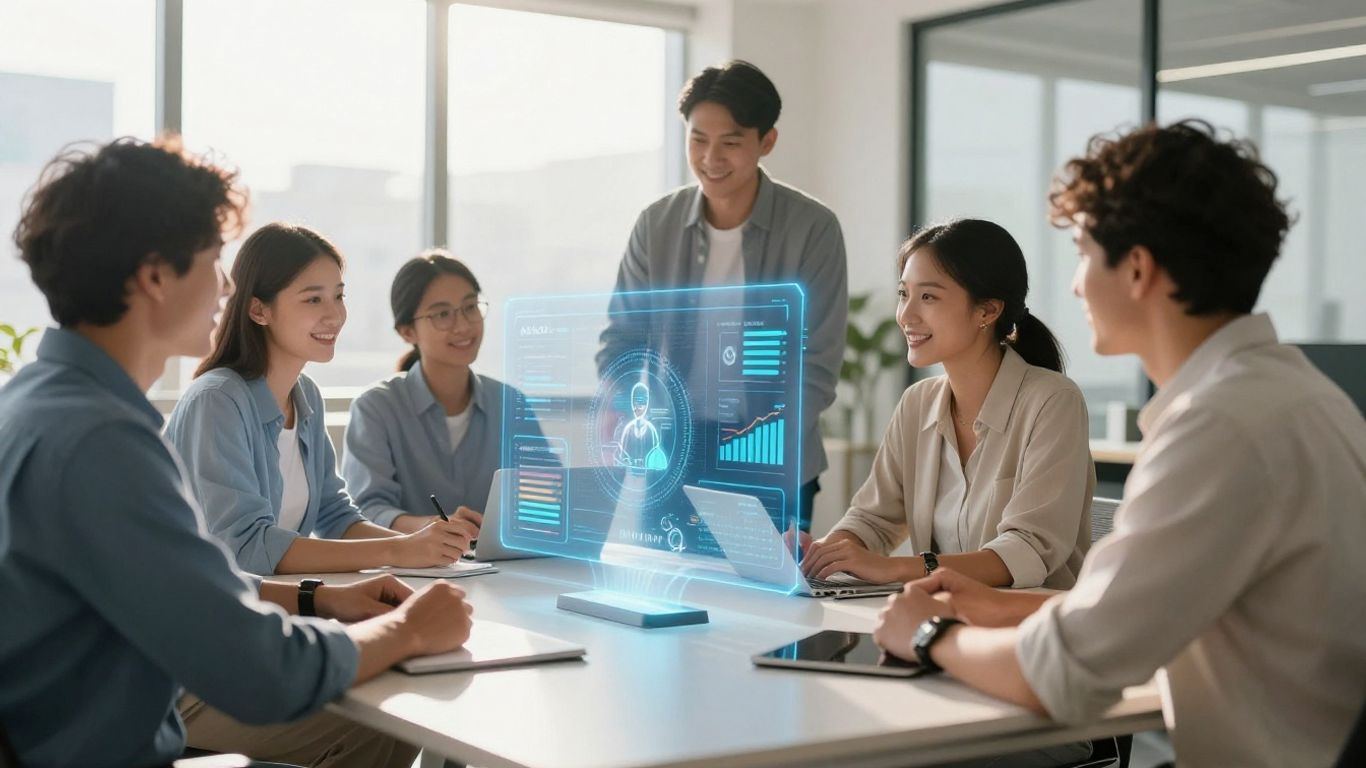 Équipe travaillant sur l'augmentation des ventes avec ChatGPT.