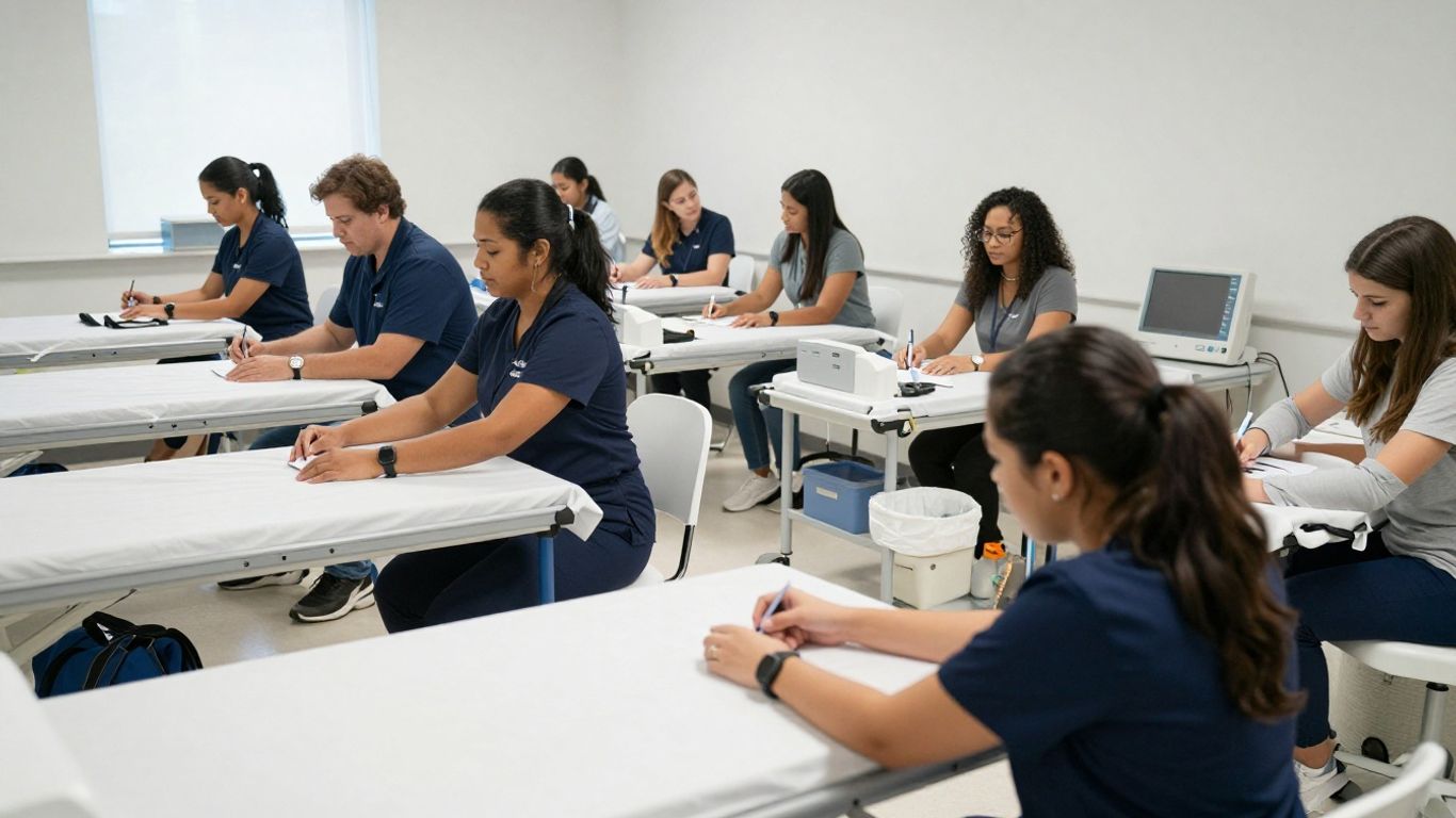 Atlanta CNA students practicing patient care
