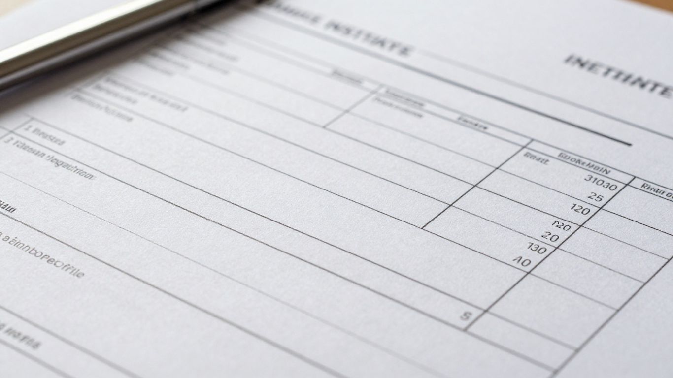 Close-up of a roofing estimate document.