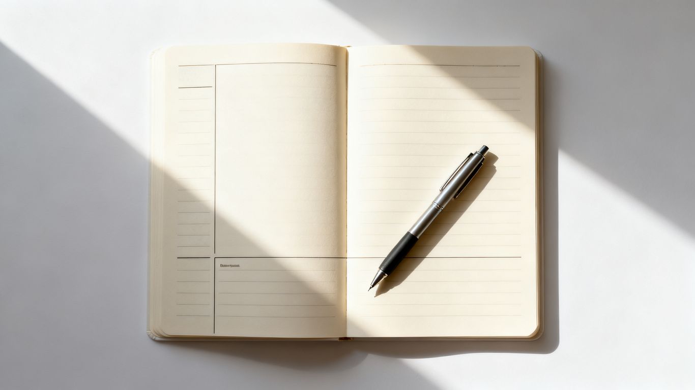 Cornell note-taking template with sections for notes, cues, and summary.