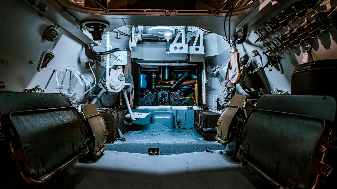The internal diagram of an orbital fuel station