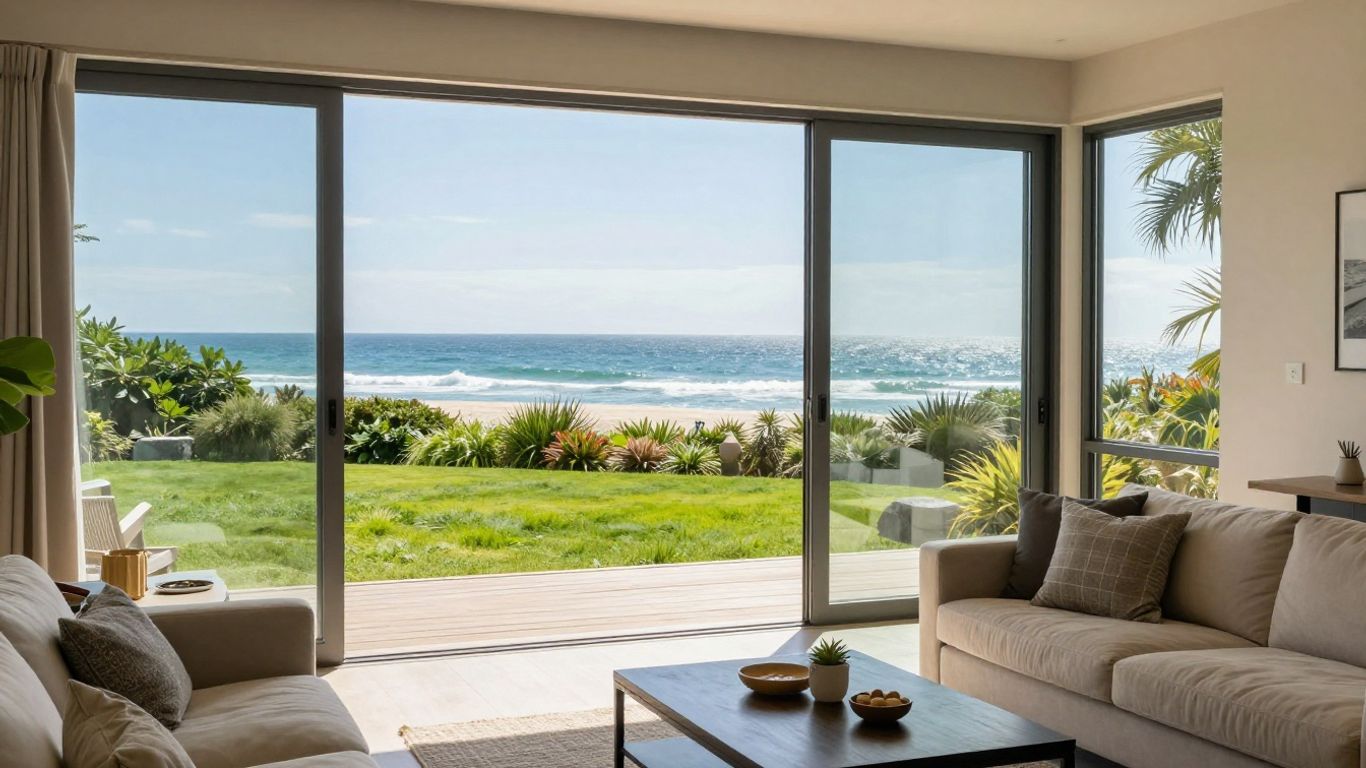 Coastal holiday home interior