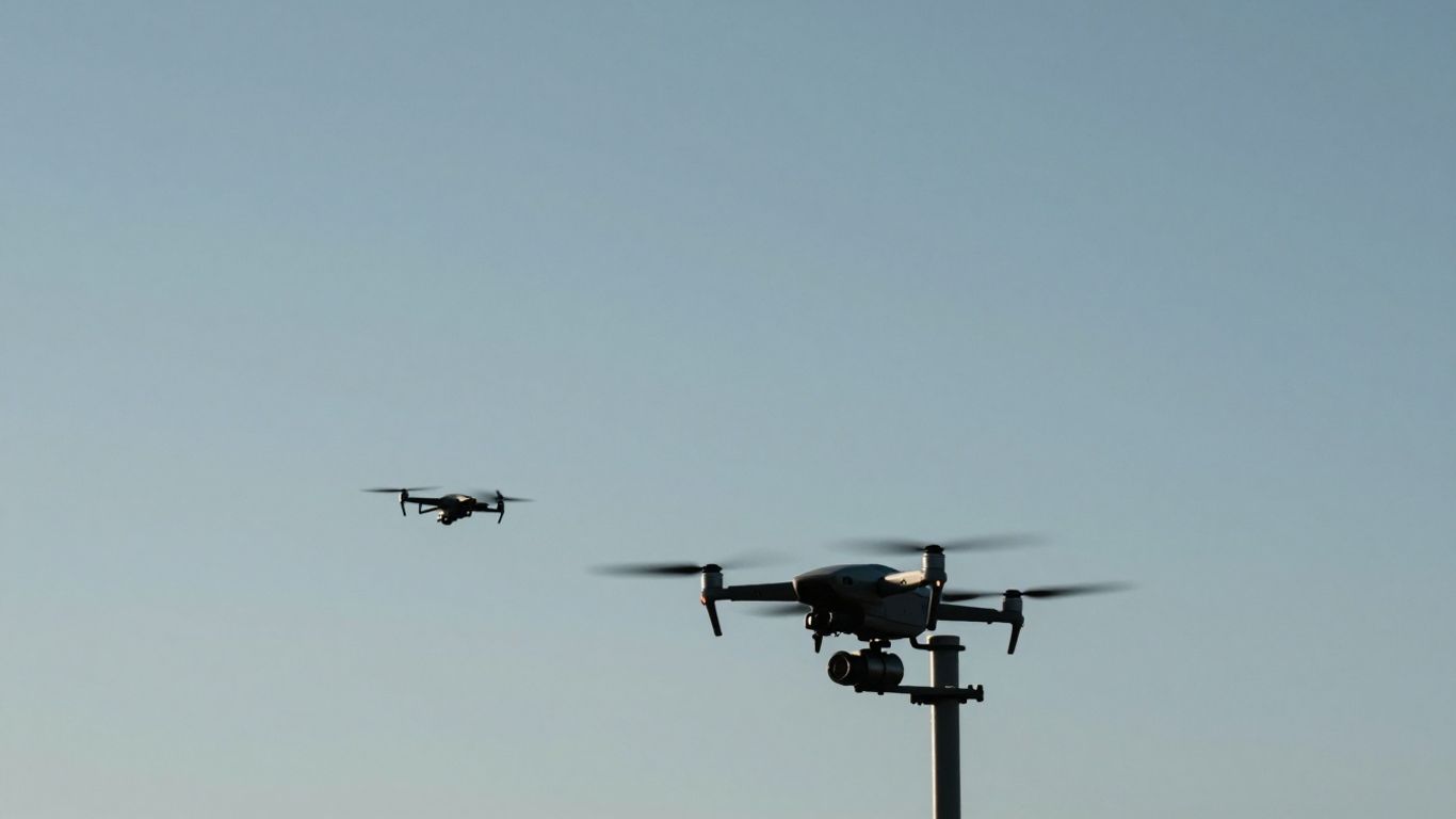 Drone detected by radar system.