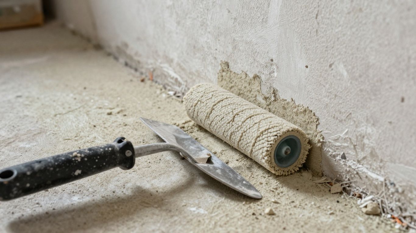 Isolation d'un mur intérieur avec des matériaux isolants.