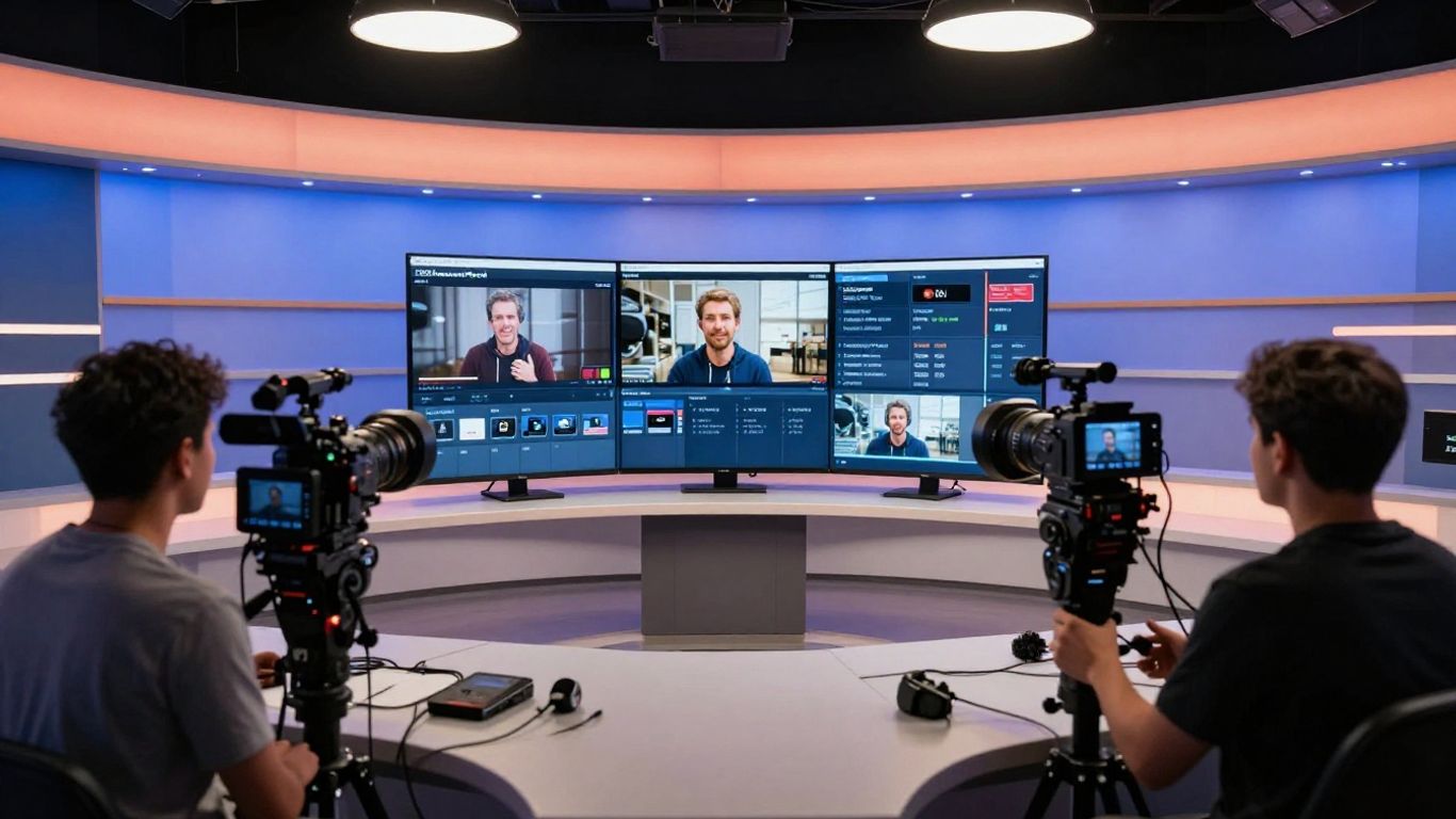 StreamYard live streaming studio setup