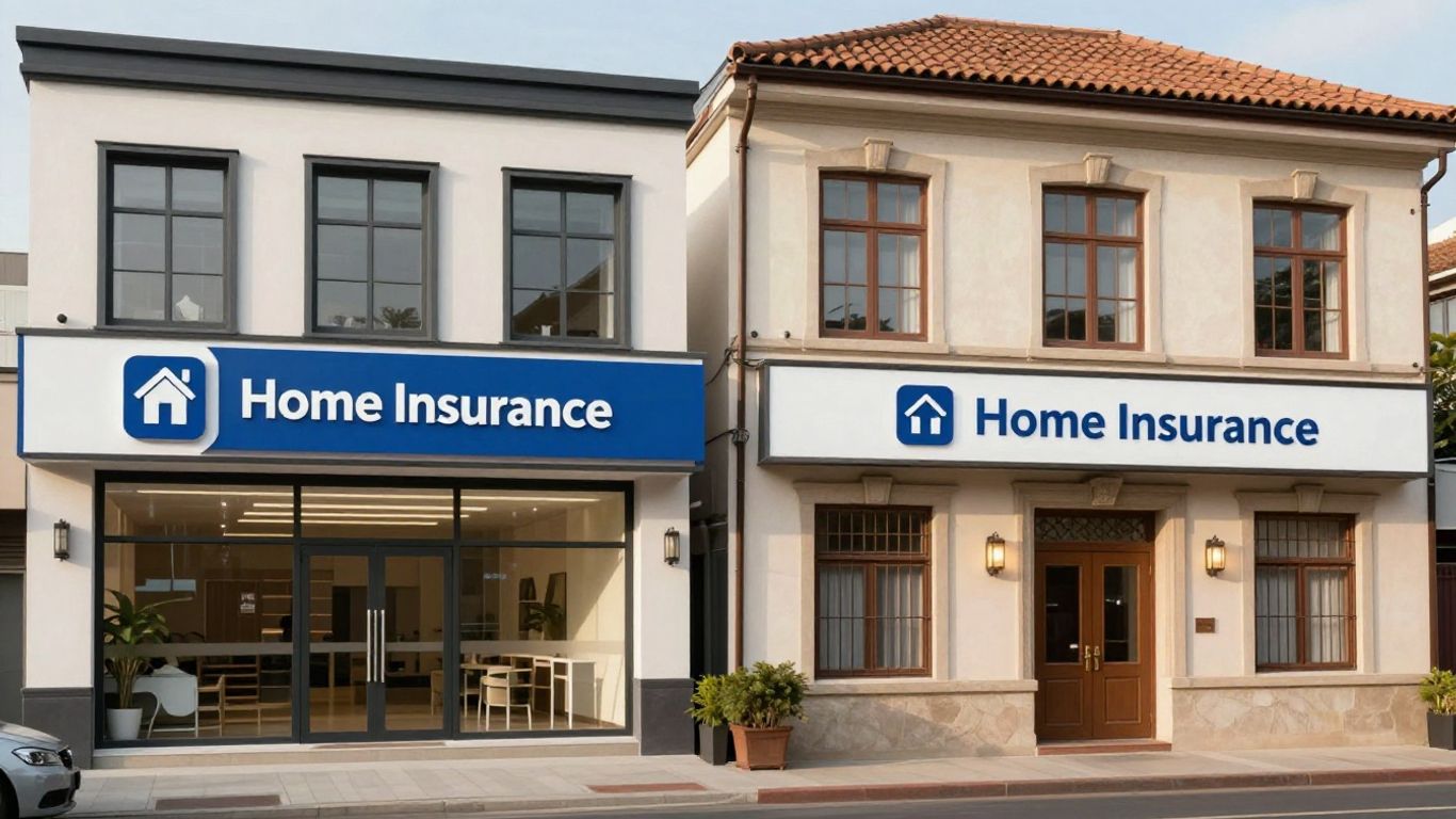 Comparativa visual de seguros de hogar: Generali y Mutua Madrileña.