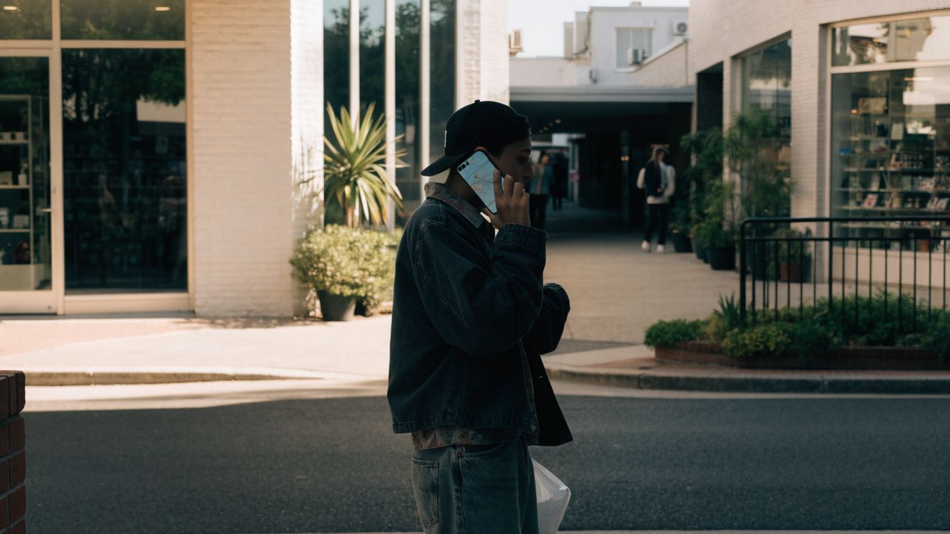 Customer checking a store pickup location on a phone