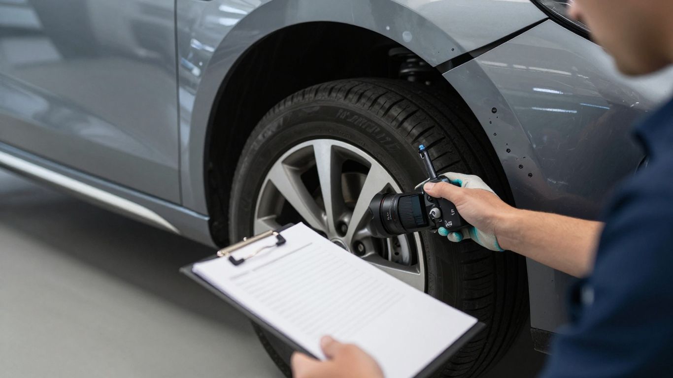 Felgen-/Reifenschaden nach Anstoß: Wann Achs-/Fahrwerksprüfung sinnvoll ist
