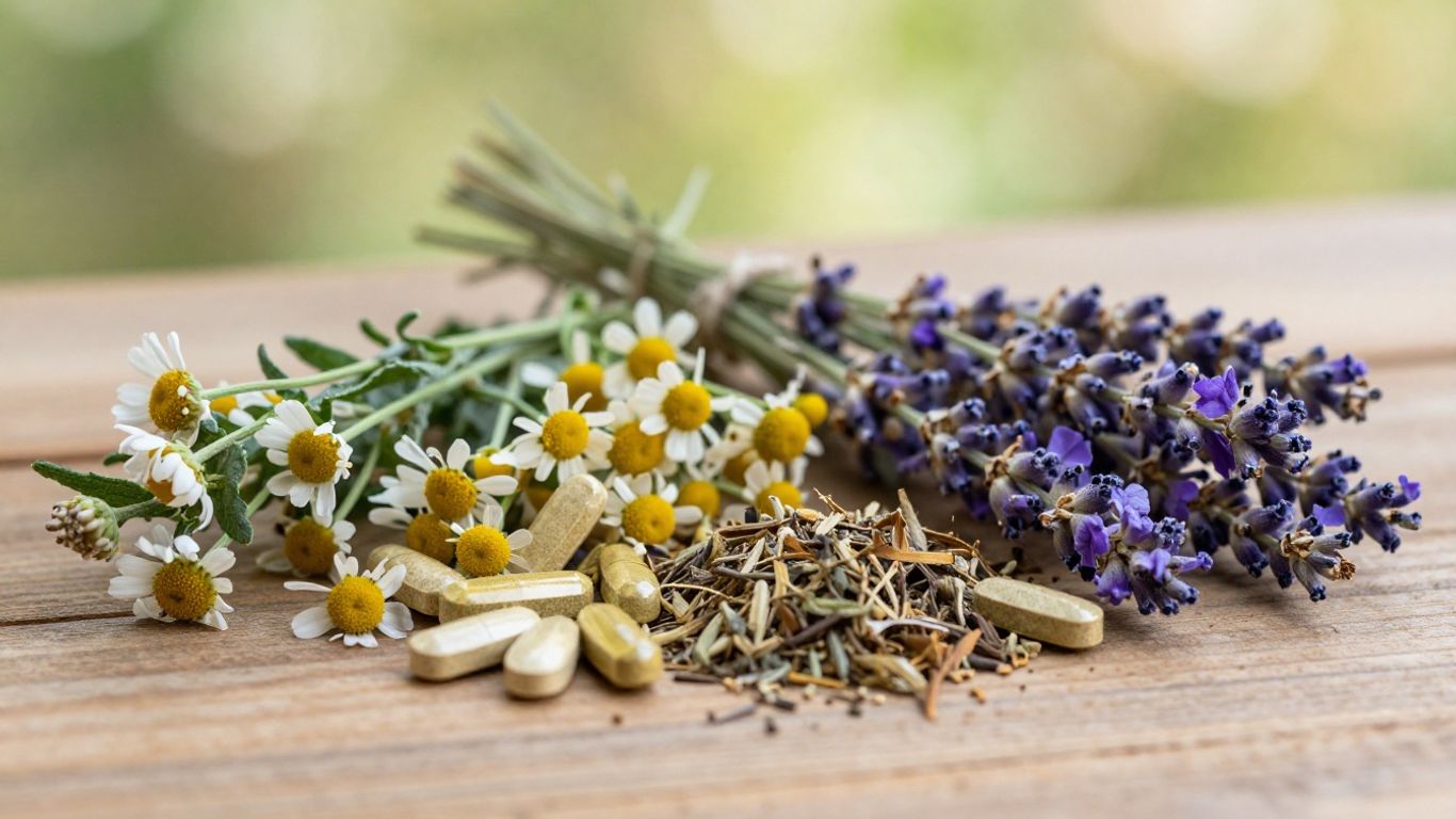 Herbs and supplements for natural anxiety relief.